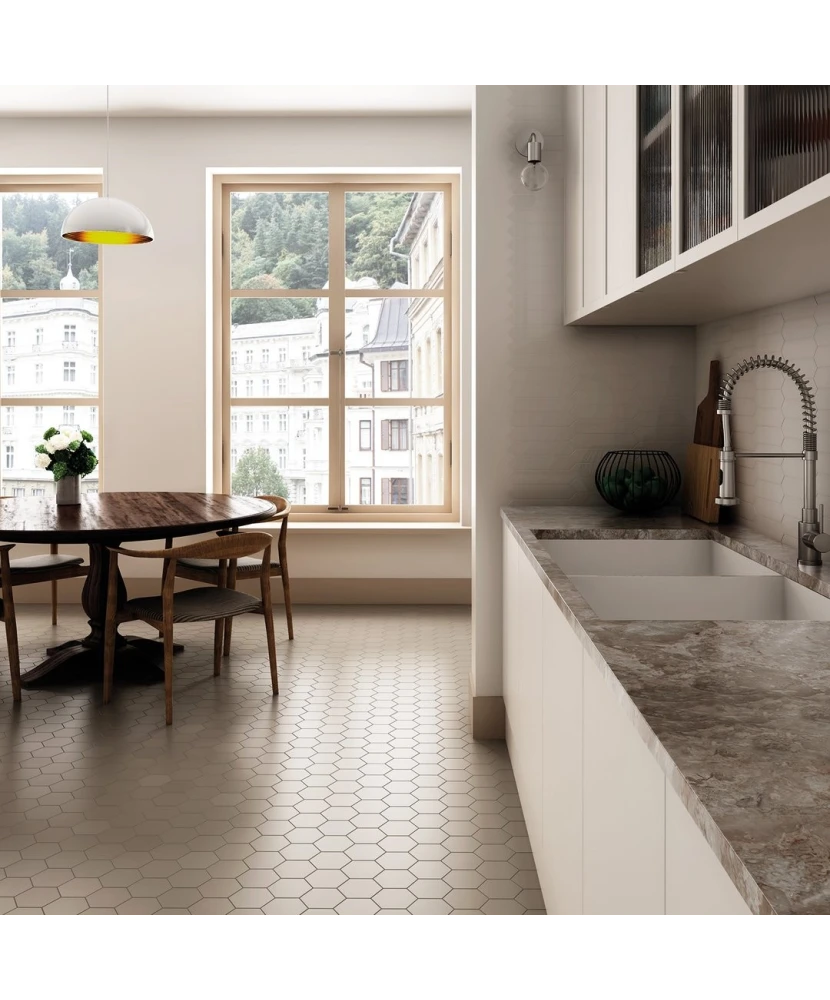 Carrelage Kromatika Beige 11,6x10,1 cm - vue d’ambiance