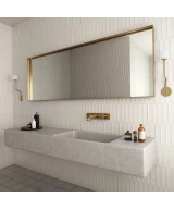 Carrelage Art Nouveau Grey 20x20 cm - posé en salle de bain