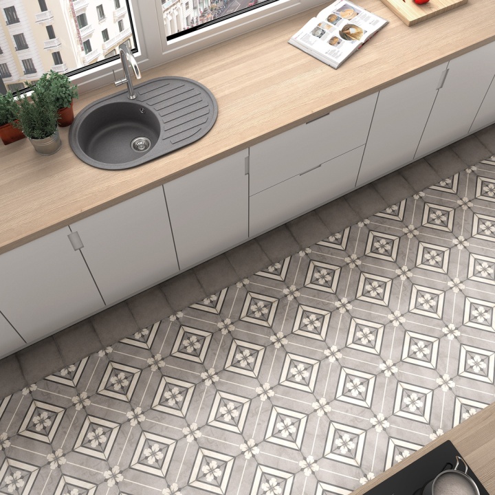 Art Nouveau Inspire Grey 20x20 cm - carrelage NAIS - image 3
