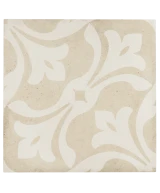 Carrelage Art Nouveau La Rambla Biscuit 20x20 cm - vue de face du carreau