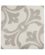 Carrelage Art Nouveau La Rambla Grey 20x20 cm - vue de face du carreau