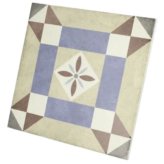 Carrelage Art Nouveau Lys Colour 20x20 cm, format 20 x 20 cm, collection Art Nouveau, finition mat