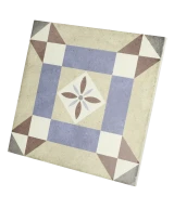 Carrelage Art Nouveau Lys Colour 20x20 cm - vue latérale du carreau