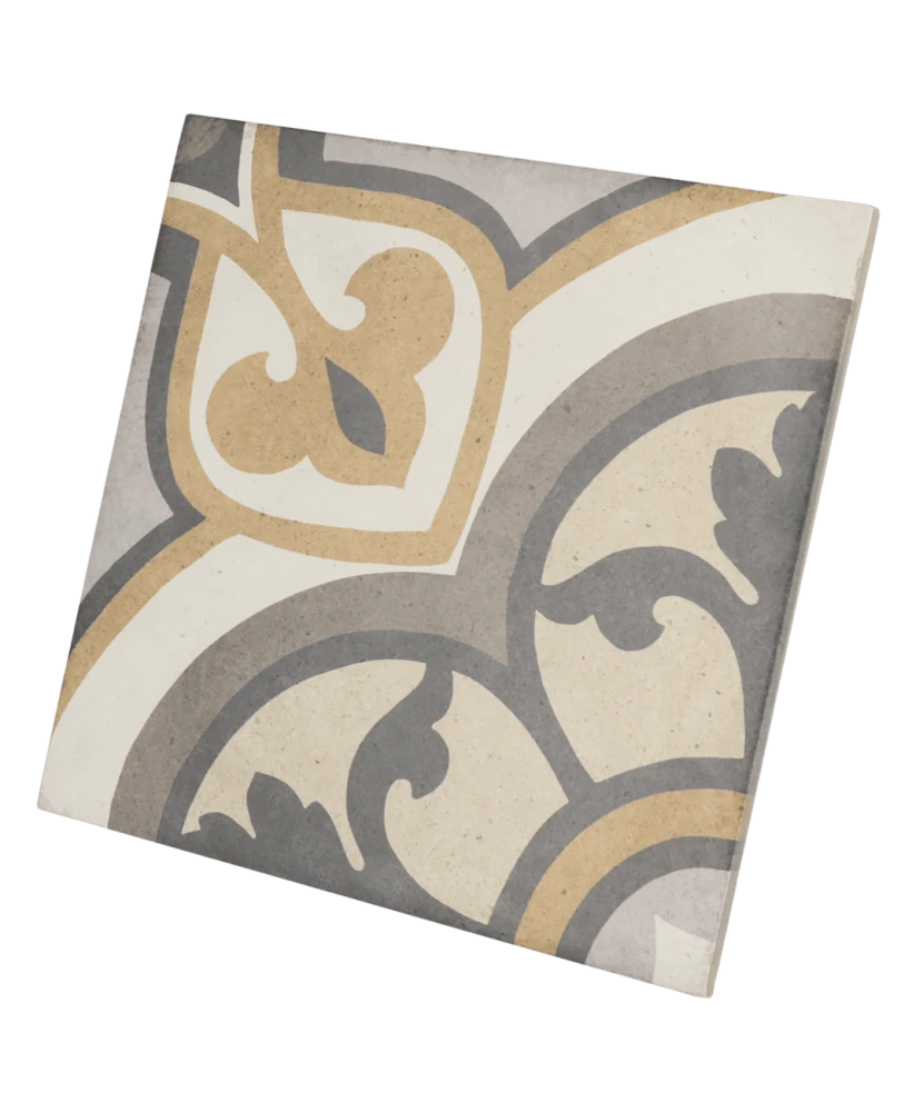 Carrelage Art Nouveau Majestic Colour 20x20 cm - vue latérale du carreau