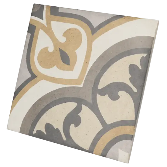 Carrelage Art Nouveau Majestic Colour 20x20 cm - vue latérale du carreau