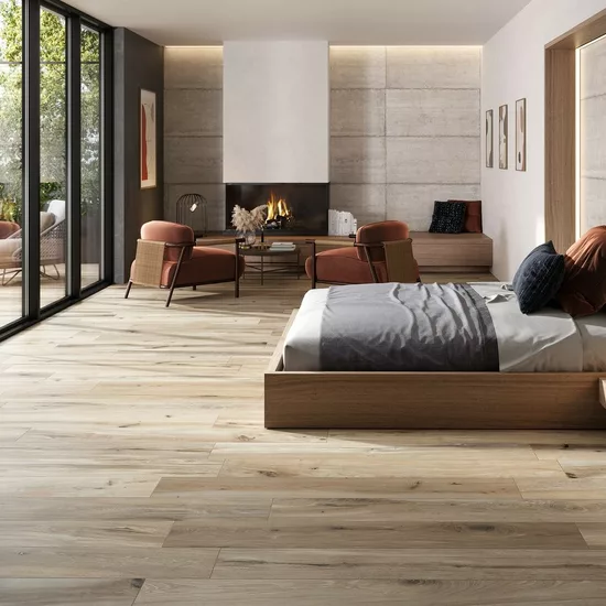 Carrelage Timeless Honey 30x120 cm - vue d’ambiance 9