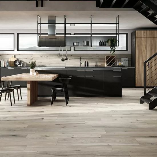 Carrelage Timeless Nut 20x120 cm - vue d’ambiance 6