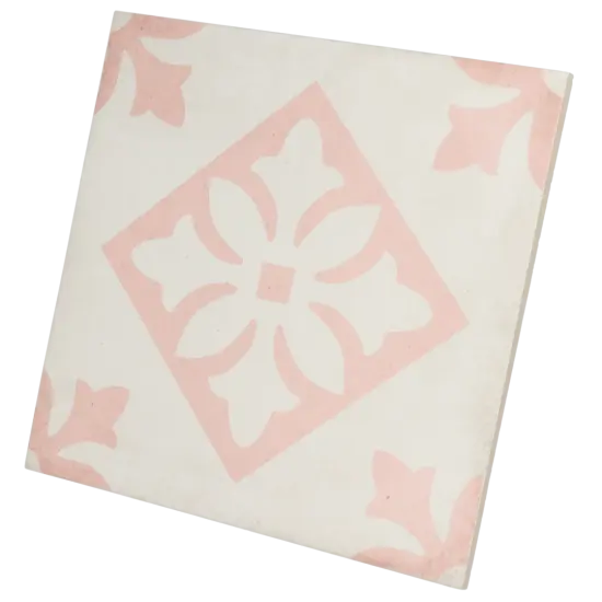 Carrelage Art Nouveau Padua Pink 20x20 cm, format 20 x 20 cm, collection Art Nouveau, finition mat