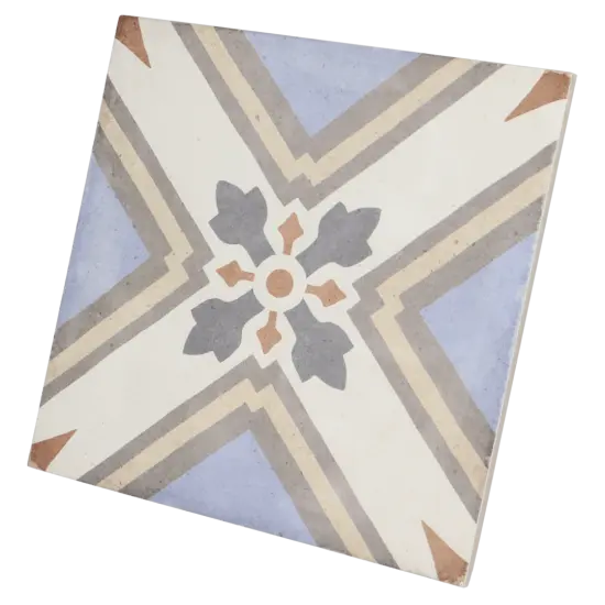 Carrelage Art Nouveau Turin Colour 20x20 cm, format 20 x 20 cm, collection Art Nouveau, finition mat