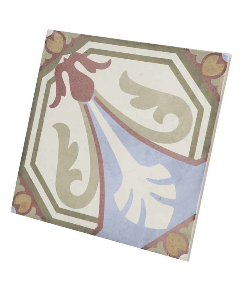 Carrelage Art Nouveau Viena Colour 20x20 cm - vue latérale du carreau