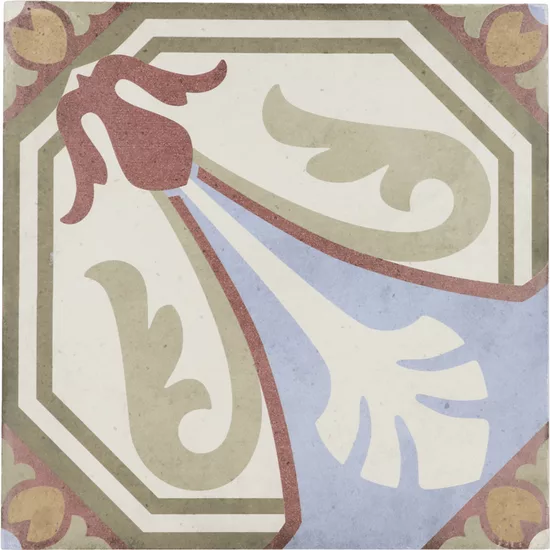 Carrelage Art Nouveau Viena Colour 20x20 cm - vue de face du carreau