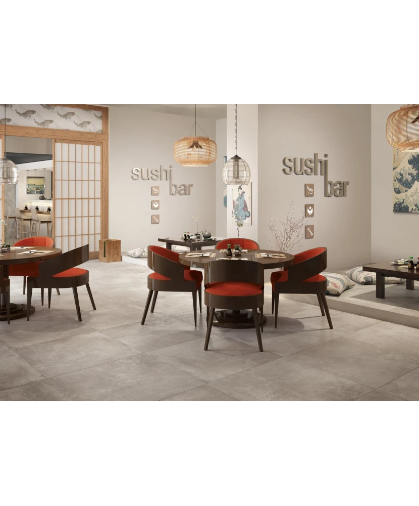 Carrelage Volcano Taupe 100x100 cm - posé en terrasse