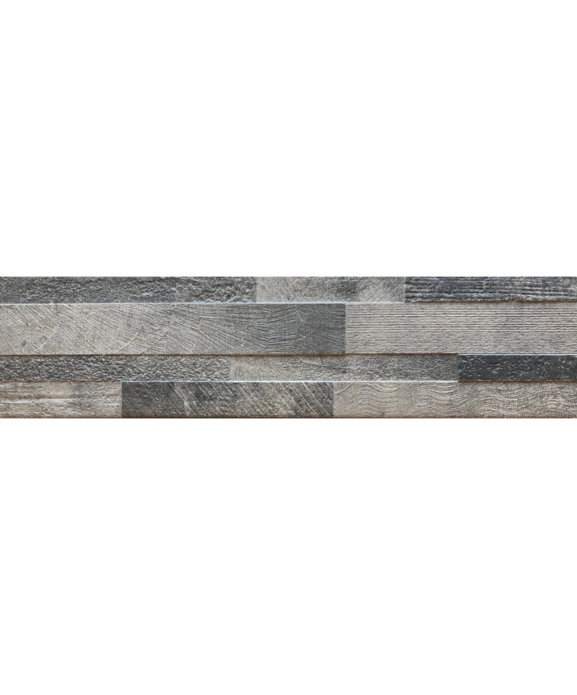 Carrelage Volcano 3d Dark 15x61 cm - détail du carreau