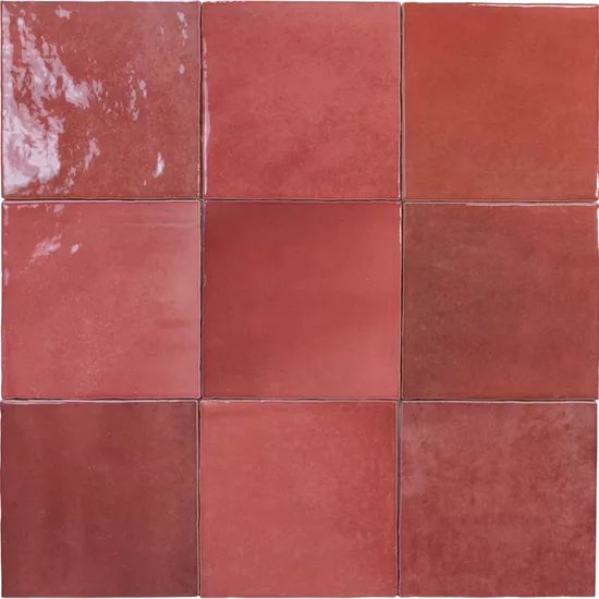 Carrelage Artisan Burgundy 13,2x13,2 cm - détail du carreau 2