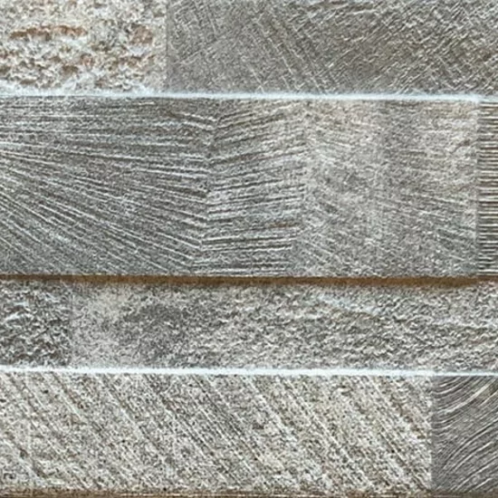 Carrelage Volcano 3d Grey 15x61 cm - détail du carreau