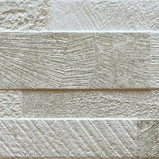 Carrelage Volcano 3d Beige 15x61 cm - détail du carreau