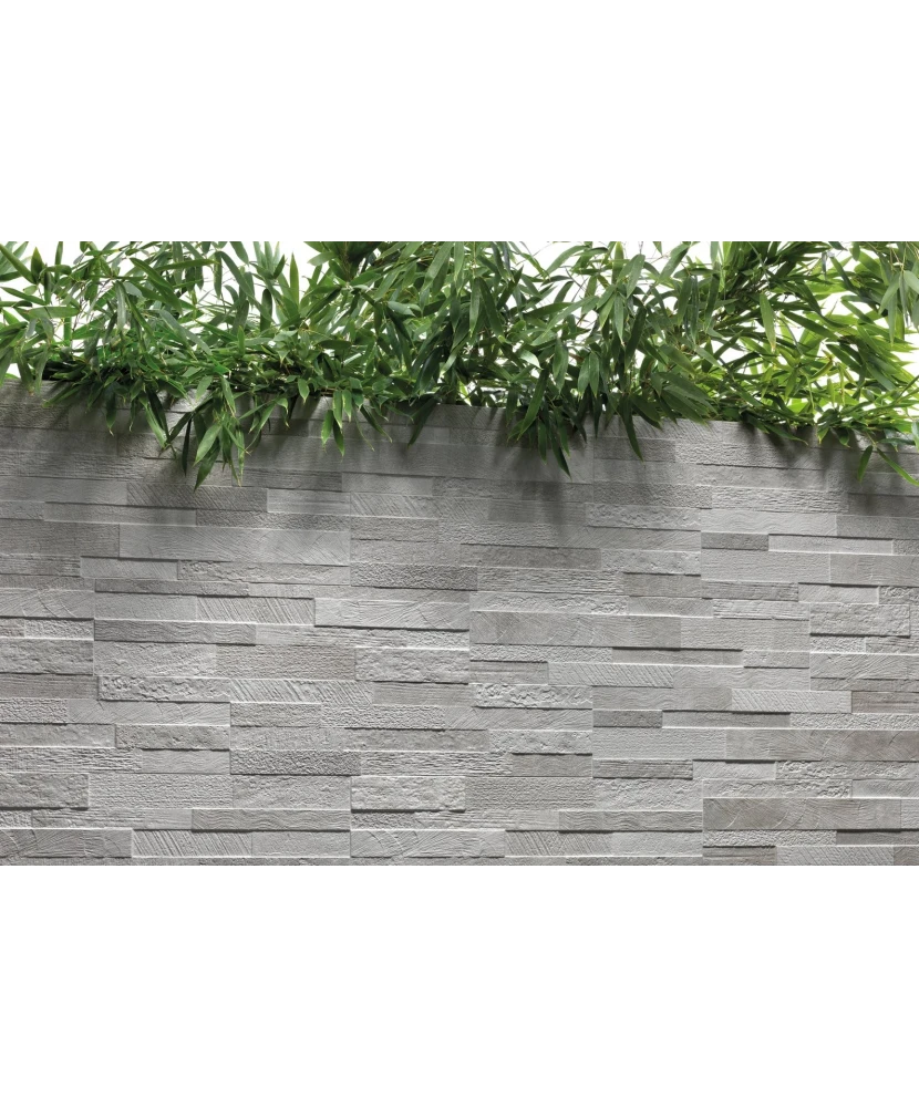 Carrelage Volcano 3d Taupe 15x61 cm - vue d’ambiance 3
