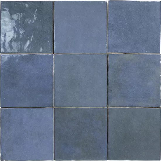 Carrelage Artisan Colonial Blue 13,2x13,2 cm - détail du carreau 2