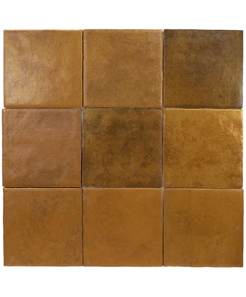Carrelage Artisan Gold 13,2x13,2 cm - détail du carreau