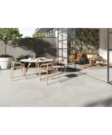 Carrelage Loft White 60x60 cm - posé en terrasse