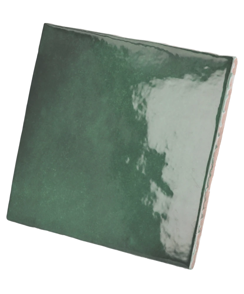 Carrelage Artisan Moss Green 13,2x13,2 cm - détail du carreau