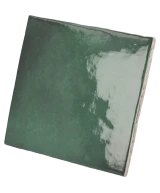 Carrelage Artisan Moss Green 13,2x13,2 cm - détail du carreau
