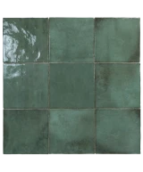 Carrelage Artisan Moss Green 13,2x13,2 cm - détail du carreau 2