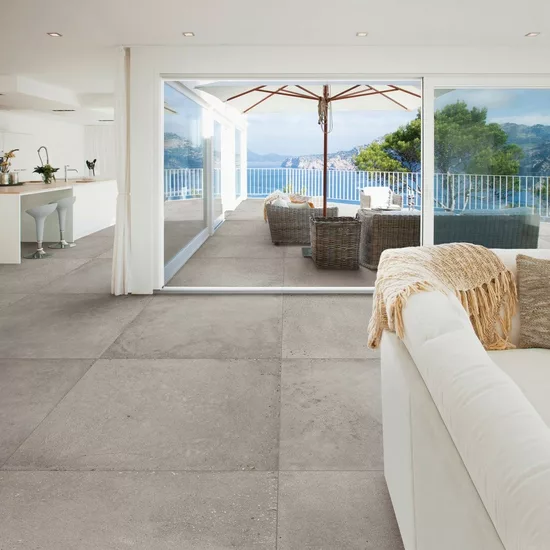 Carrelage Loft Taupe 60x60 cm - vue d’ambiance 3