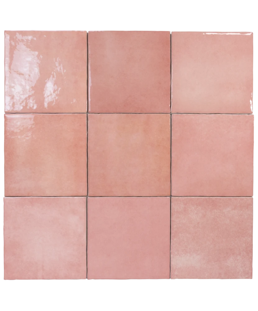 Carrelage Artisan Rose Mallow 13,2x13,2 cm - détail du carreau 2