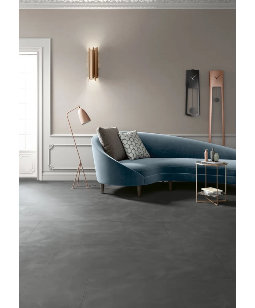 Carrelage Horizon Polvere 60x60 cm - posé dans un salon - vue 3