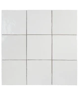 Carrelage Artisan White 13,2x13,2 cm - détail du carreau