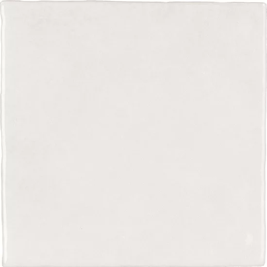 Carrelage Artisan White 13,2x13,2 cm - vue de face du carreau