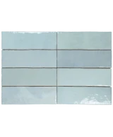 Carrelage Artisan Aqua 6,5x20 cm - détail du carreau 2