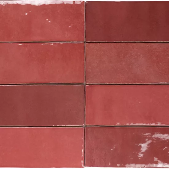 Carrelage Artisan Burgundy 6,5x20 cm - détail du carreau 2