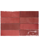 Carrelage Artisan Burgundy 6,5x20 cm - détail du carreau 2