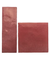 Carrelage Artisan Burgundy 6,5x20 cm - détail du carreau 4