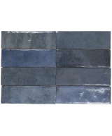 Carrelage Artisan Colonial Blue 6,5x20 cm - détail du carreau 2