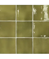 Carrelage Manacor Basil Green 10x10 cm - détail du carreau