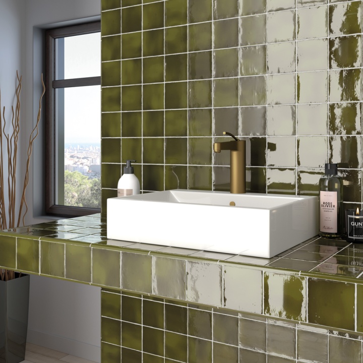 Manacor Basil Green 10x10 cm - carrelage NAIS - image 4