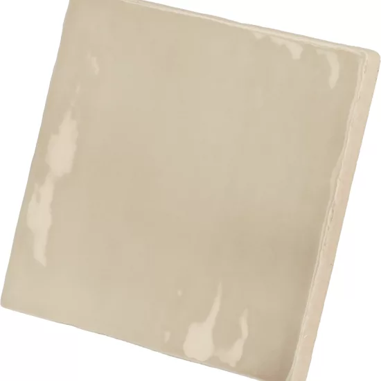 Carrelage Manacor Beige Argile 10x10 cm - vue latérale du carreau