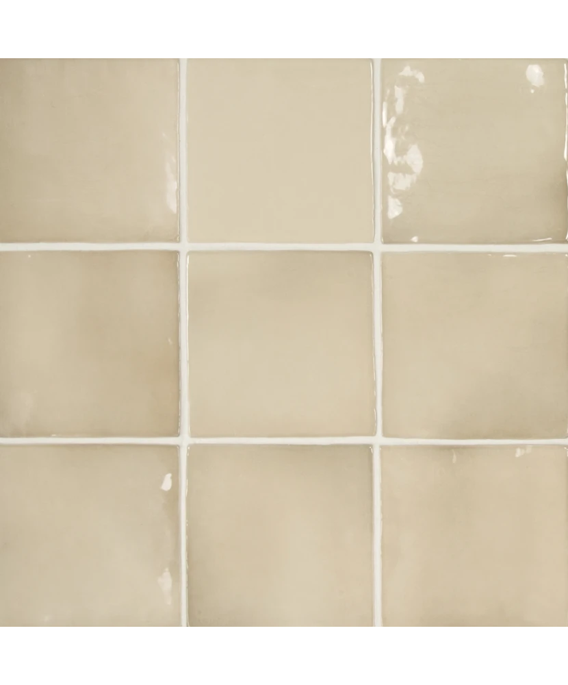 Carrelage Manacor Beige Argile 10x10 cm - détail du carreau