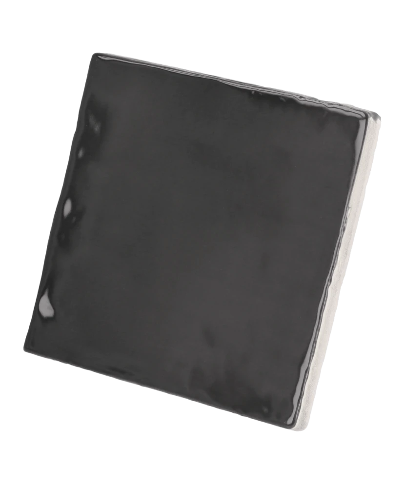 Carrelage Manacor Black 10x10 cm - vue latérale du carreau