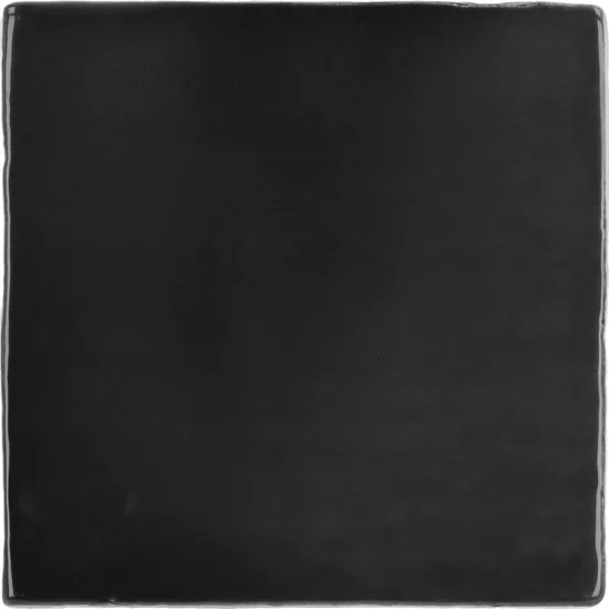 Carrelage Manacor Black 10x10 cm - vue de face du carreau