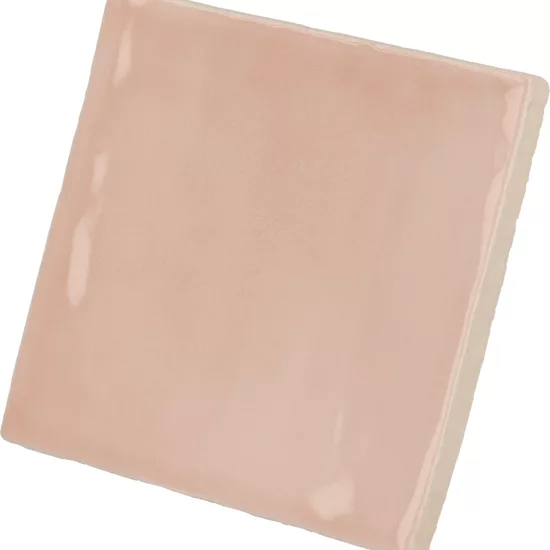 Carrelage Manacor Blush Pink 10x10 cm - vue latérale du carreau