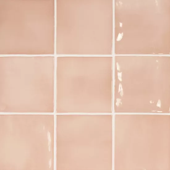 Carrelage Manacor Blush Pink 10x10 cm - détail du carreau