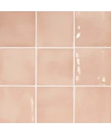 Carrelage Manacor Blush Pink 10x10 cm - détail du carreau