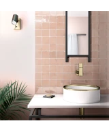 Carrelage Manacor Blush Pink 10x10 cm - vue d’ambiance