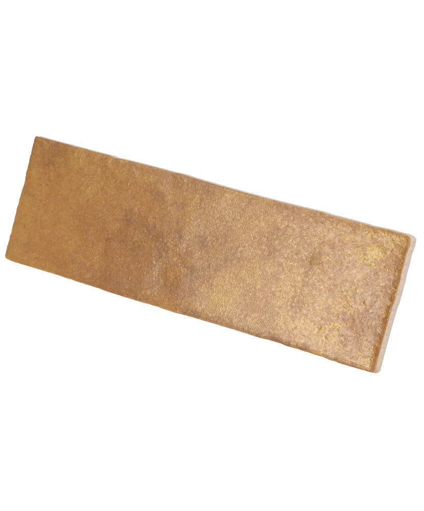 Carrelage Artisan Gold 6,5x20 cm - vue latérale du carreau