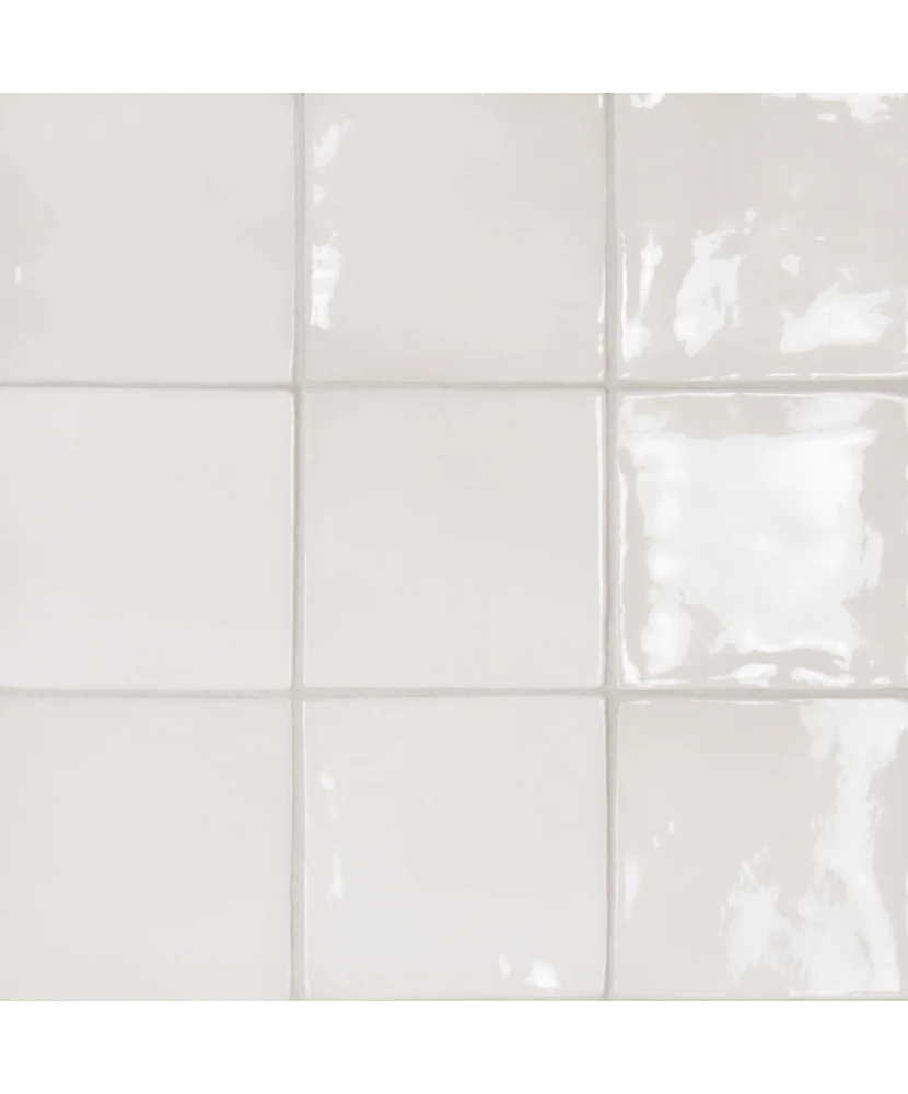 Carrelage Manacor White 10x10 cm - détail du carreau