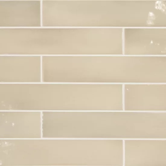 Carrelage Manacor Beige Argile 6,5x40 cm - détail du carreau